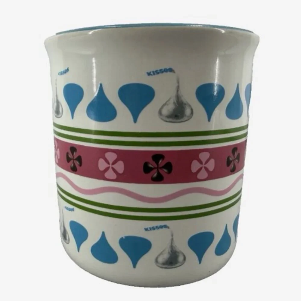 Vintage Hershey's‎ Kisses Mug Coffee Multicolor Ceramic 12 oz. Retro Candy Y2K